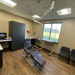 Inside of treatment room with treatment chair